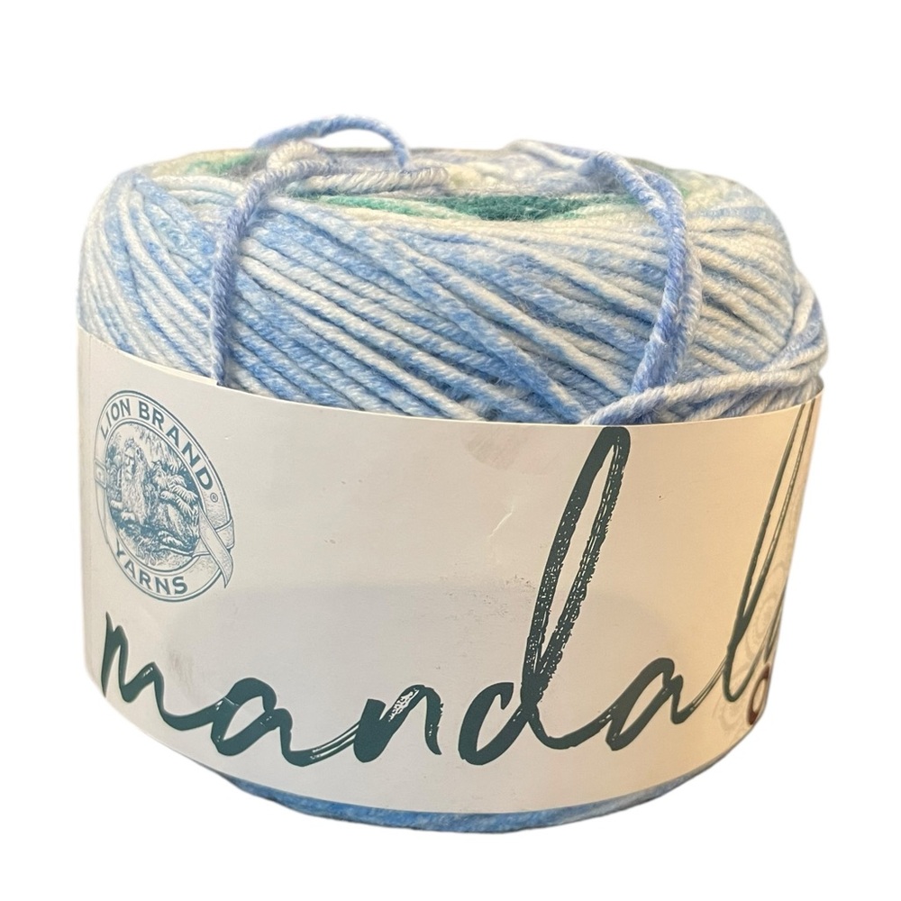 Lion Brand MANDALA Yarn 100% Acrylic 5.3 oz 344 Yards Color MANTRA #202 NEW